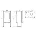 TermaTech TT20 Basic Kaminofen Stahl Schwarz – Bild 4