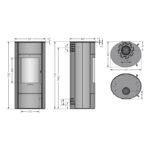 Oranier Polar W+ 2.0 Kaminofen Stahl Schwarz / Sandstein – Bild 7