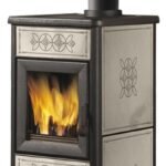 EK63 Decor Evo Kaminofen Keramik taubengrau – Bild 3