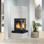 Oranier Club Kaminbausatz Stahl Schwarz mit Sims Beton Schiefer – Bild 2