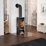 Oranier Rota TRE 2.0 Kaminofen Stahl Schwarz mit Glas-Abdeckplatte – Bild 2