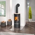 Oranier Rota Top 2.0 Kaminofen Stahl Schwarz mit Sandstein-Abdeckplatte – Bild 5